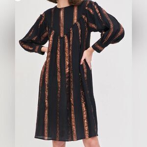 Antik Batik  JULIA SHINY STRIPED DRESS NWT Size XS